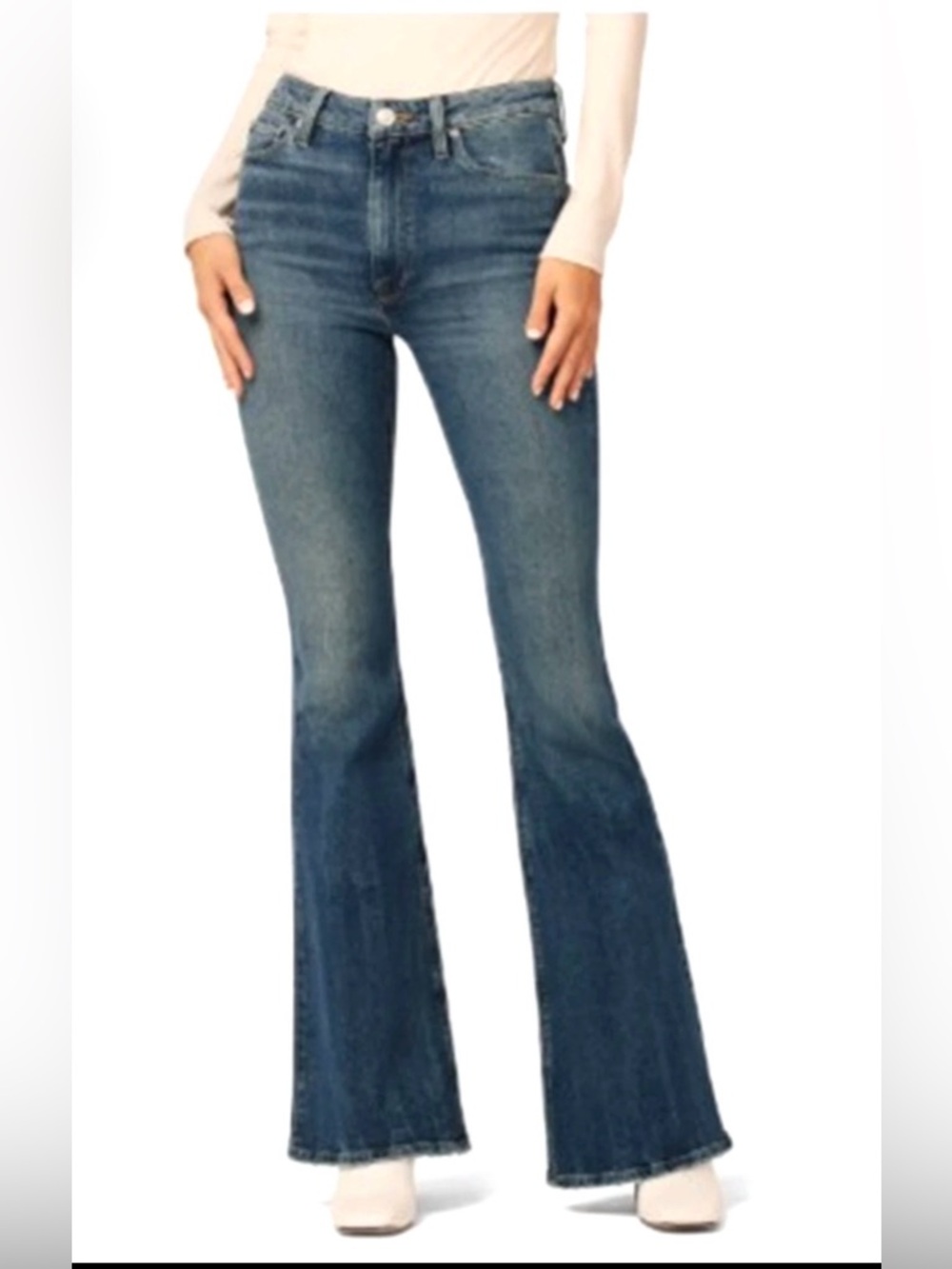 Hudson Holly High-Rise Flare Jeans Women’s Sz 34 Timber Wash 34" Inseam NWT